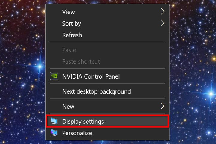 Windows 10 Right Click Display Settings