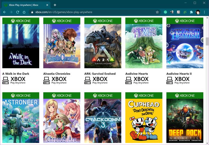Xbox Play Anywhere in Browser