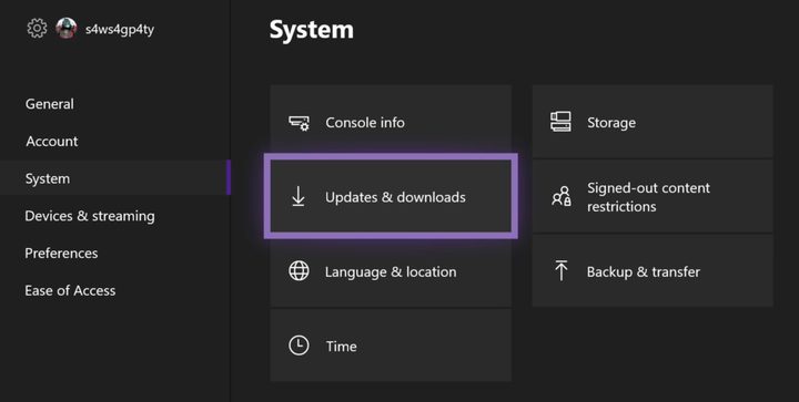 Xbox Updates and Downloads