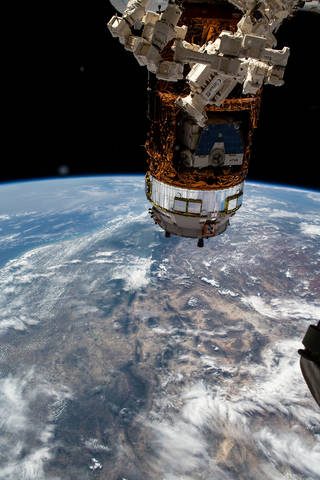 The International Space Station is seen on June 30, 2020