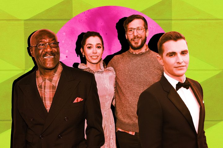 andy samberg, cristin milioti, dave franco and delroy lindo image composite