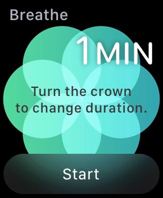 Apple Watch Breathe app