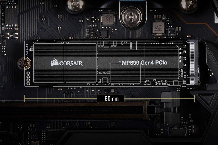 Corsair Force Series MP600 1TB Gen4 PCIe X4 NVMe M.2 SSD.