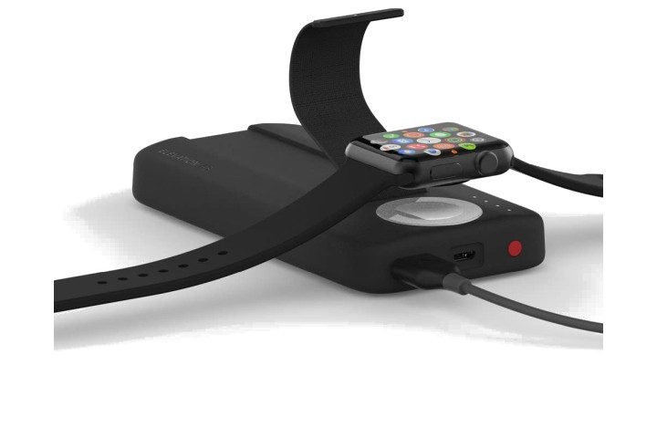 Photo shows an Apple Watch on charger
