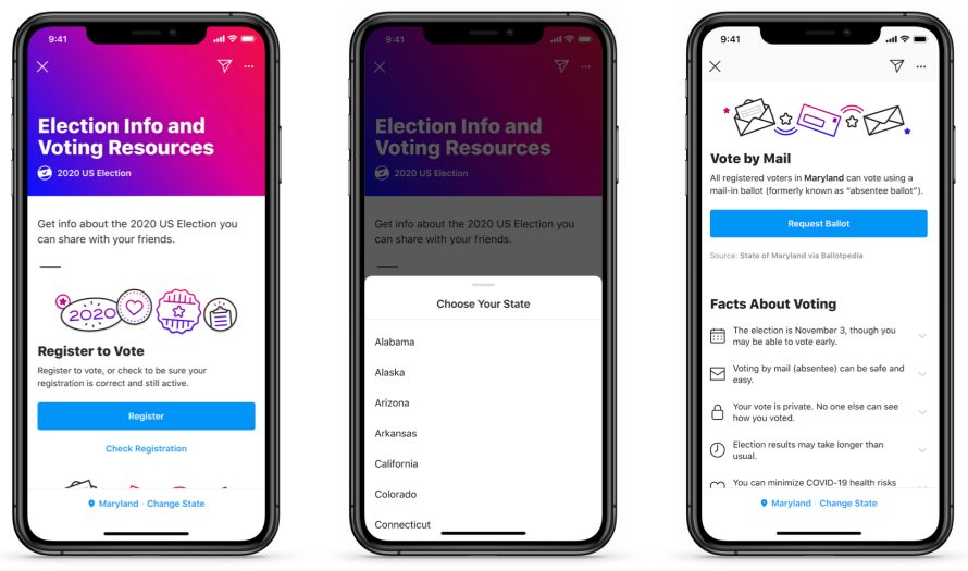 Facebook Voting Information Center