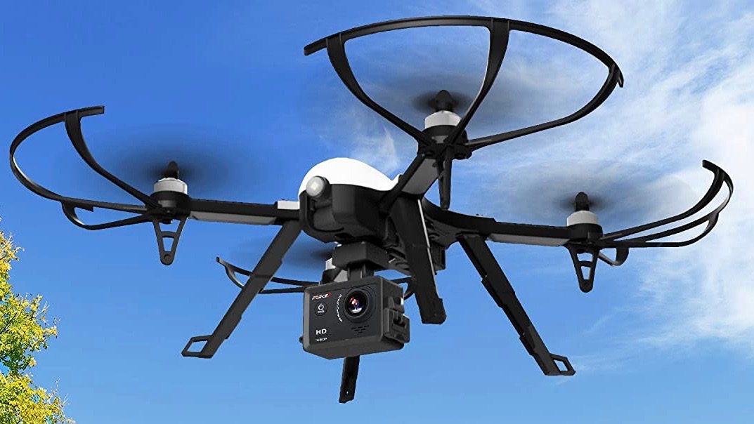 Product still of airborne Force1 drone
