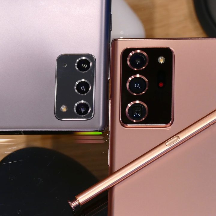 The Samsung Galaxy Note 20 Ultra and Note 20 S Pen.