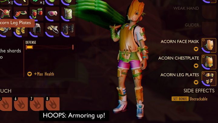 Grounded armor tier list Acorn set