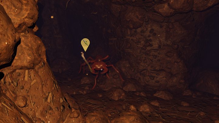 Grounded soldier ant