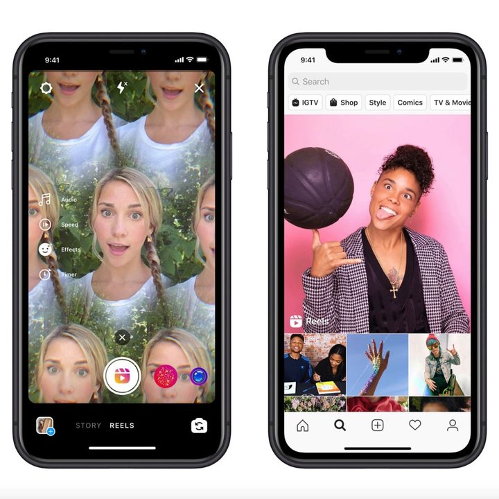 Instagram reels screenshots.