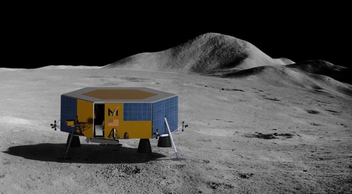 Illustration of of Masten's XL-1 lunar lander