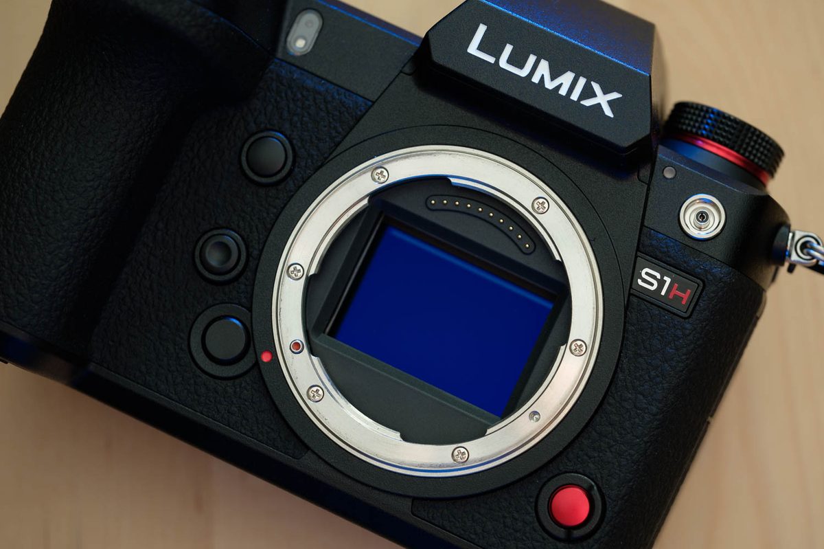 Panasonic S1H with sensor exposed