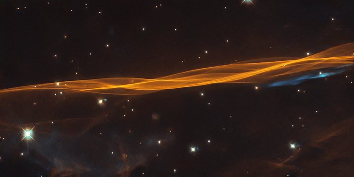 a small section of the Cygnus supernova blast wave