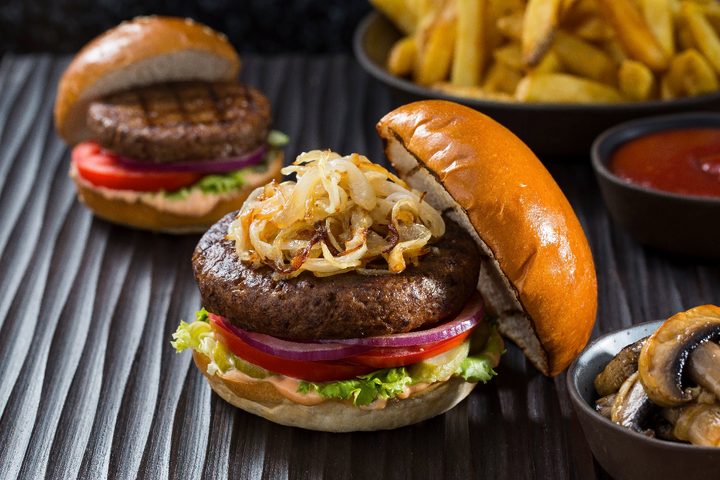 SavorEats burger