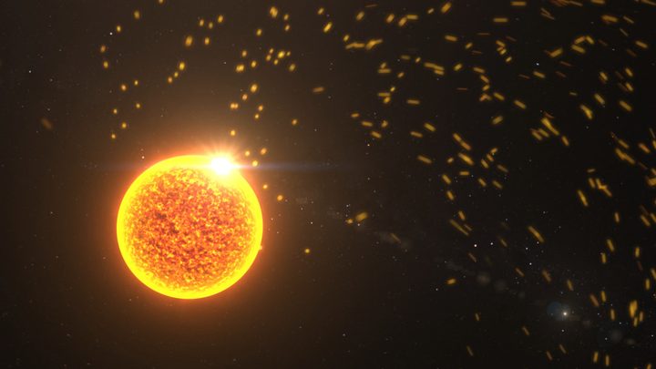 The Sun sends out a constant stream of particles and energy, which drives a complex space weather system near Earth