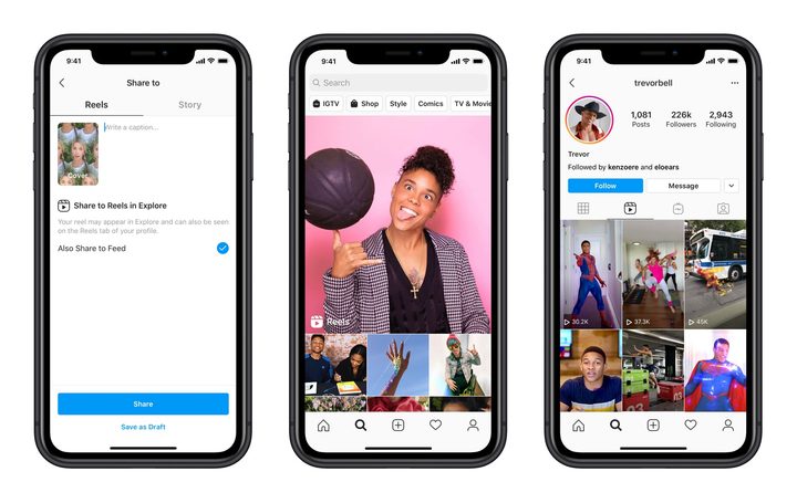 Sharing Instagram Reels