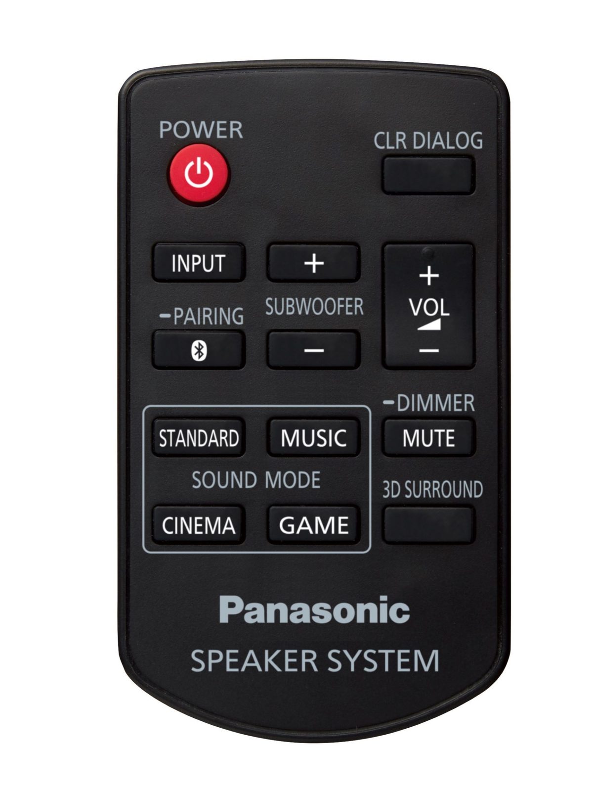 Panasonic SoundSlayer remote