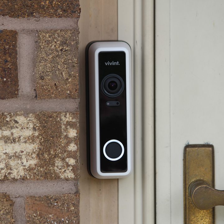 Vivint Doorbell Camera Pro installed.