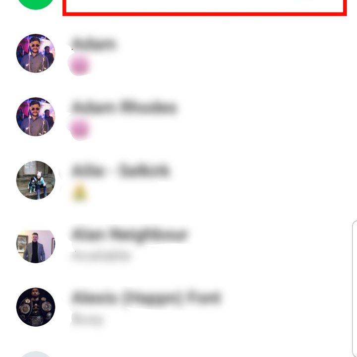 Screenshot of WhatsApp showing the Add Contact option
