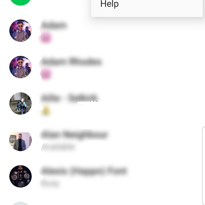 Screenshot of WhatsApp showing the Invite a Friend menu