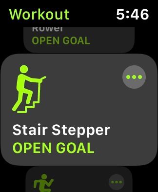 Apple Watch workout app