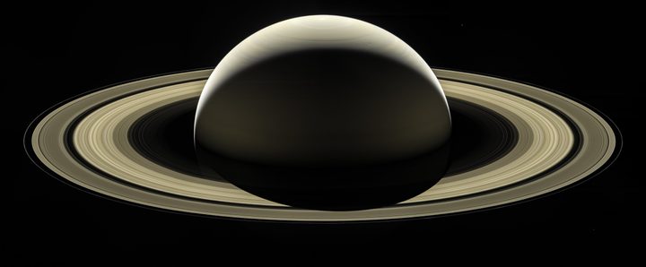 A Cassini image of Saturn, processed by Kevin Gill