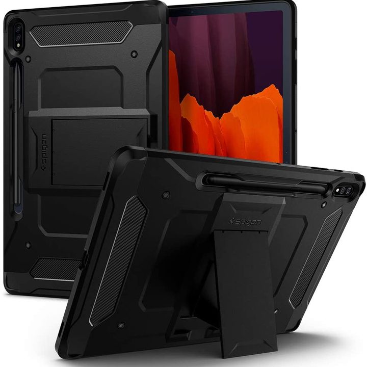 Spigen Tough Armor Pro Case for the Galaxy Tab S7 Plus.