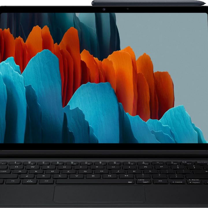 Samsung Book Cover Keyboard Case for the Galaxy Tab S7 Plus.