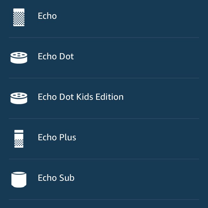 Amazon Alexa iPhone Select Echo Type