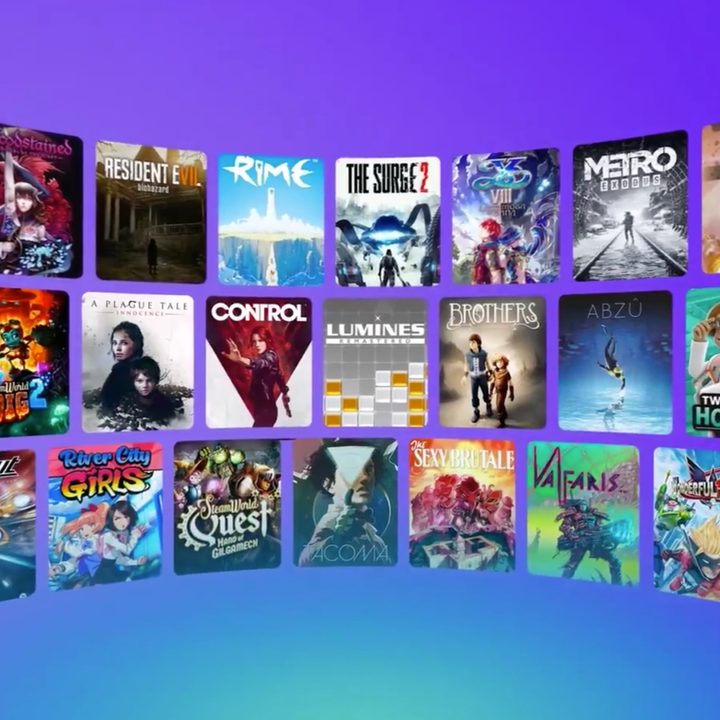 Amazon Luna's game library in October 2020.