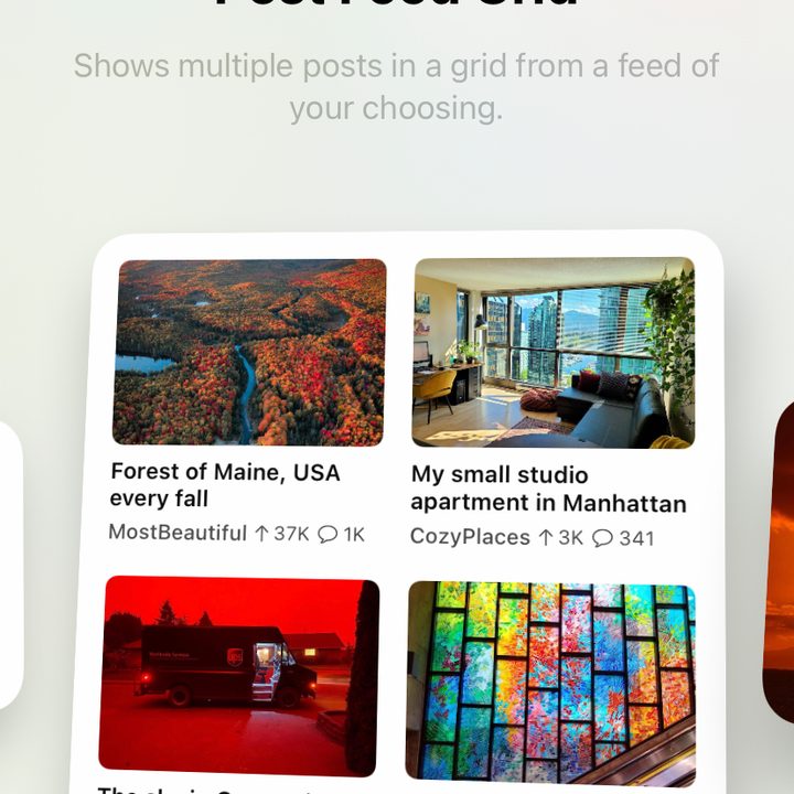 Apollo for Reddit feeds widget