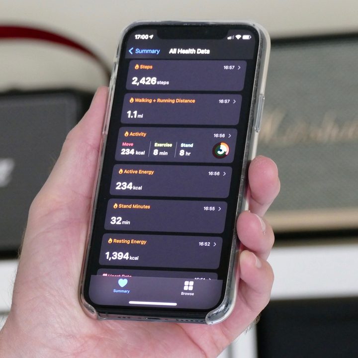 Apple Watch SE Activity Data.