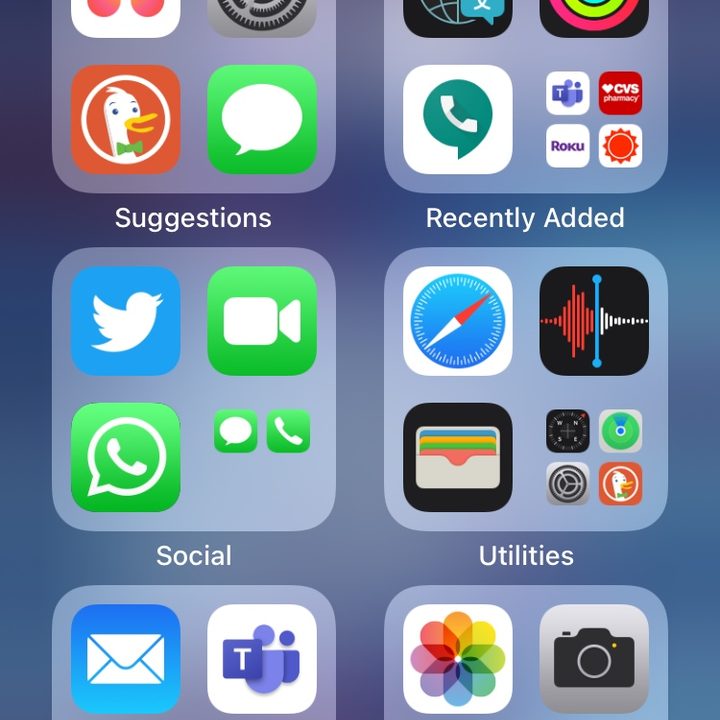 App Library in iOS 14.