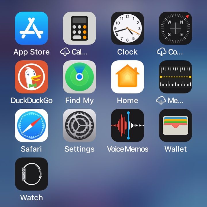 App Library folder in iOS 14.