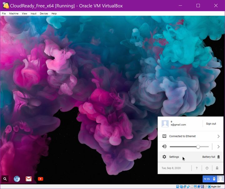 ChromeOS VM in VirtualBox
