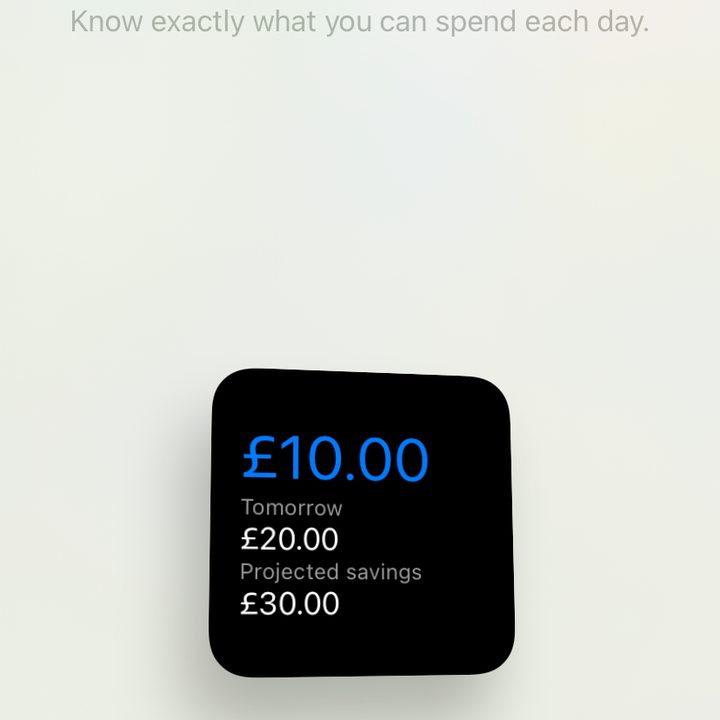 Daily Budget Original iOS 14 home screen widget