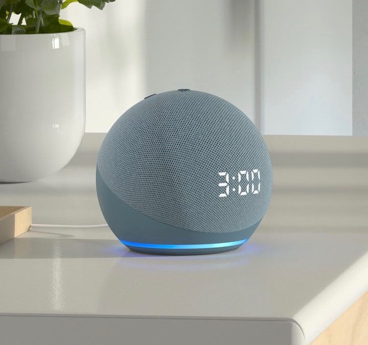 Echo Dot with clock