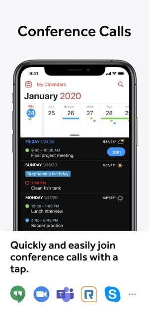best apps for small businesses fantastical2 app ios conference calls screenshot 2