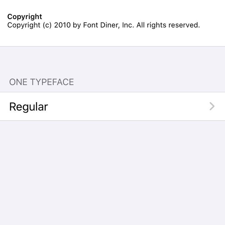 Third-party fonts in iOS 13.