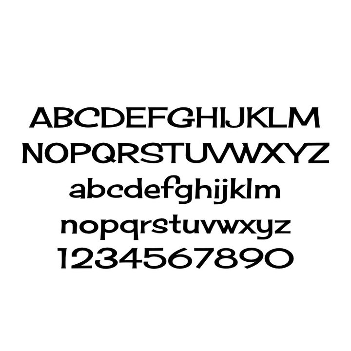 Third-party fonts alphabet in iOS 13.