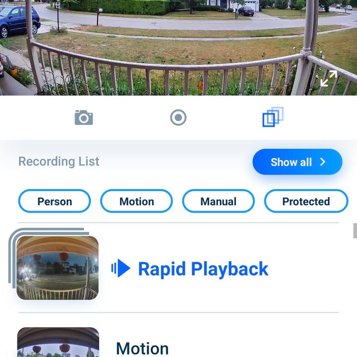 Screenshot of the HomeHawk app