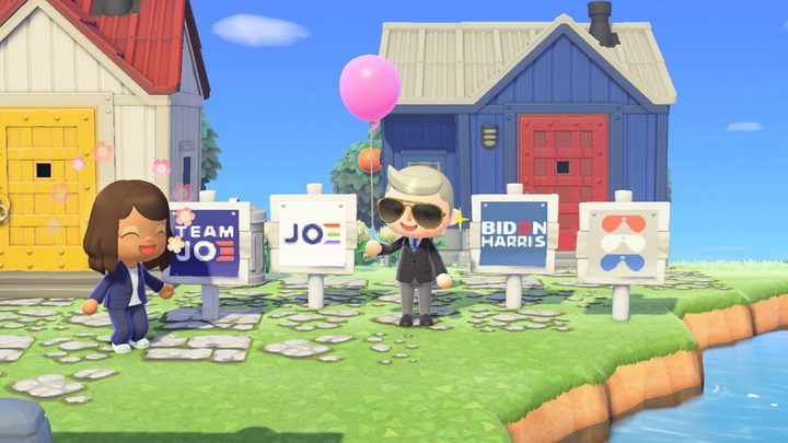 Joe Biden Animal Crossing Sign