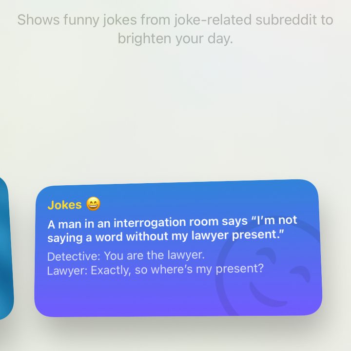 Jokes widget