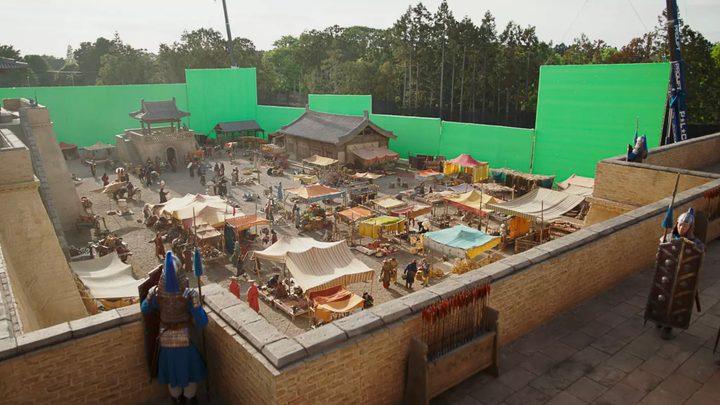 mulan vfx marketplace before with greenscreen