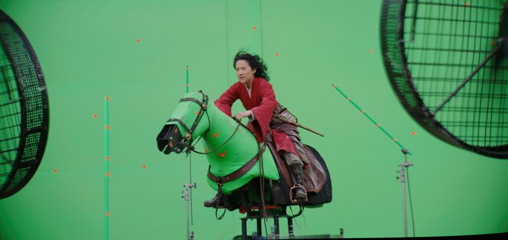 mulan horse scene green screen