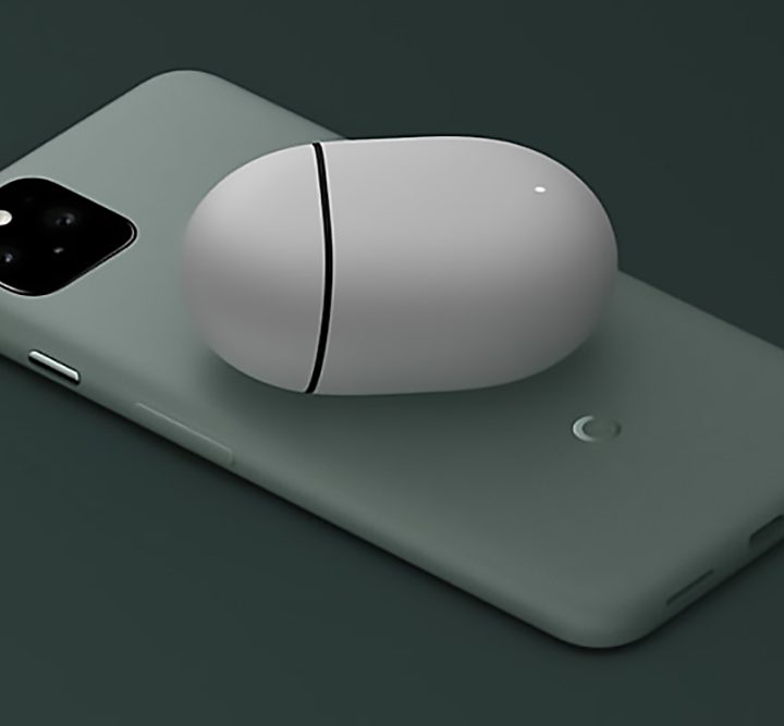 Google Pixel 5 charging earbuds