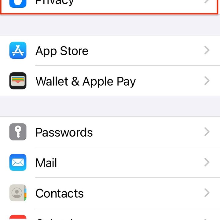 iOS 14 privacy controls.