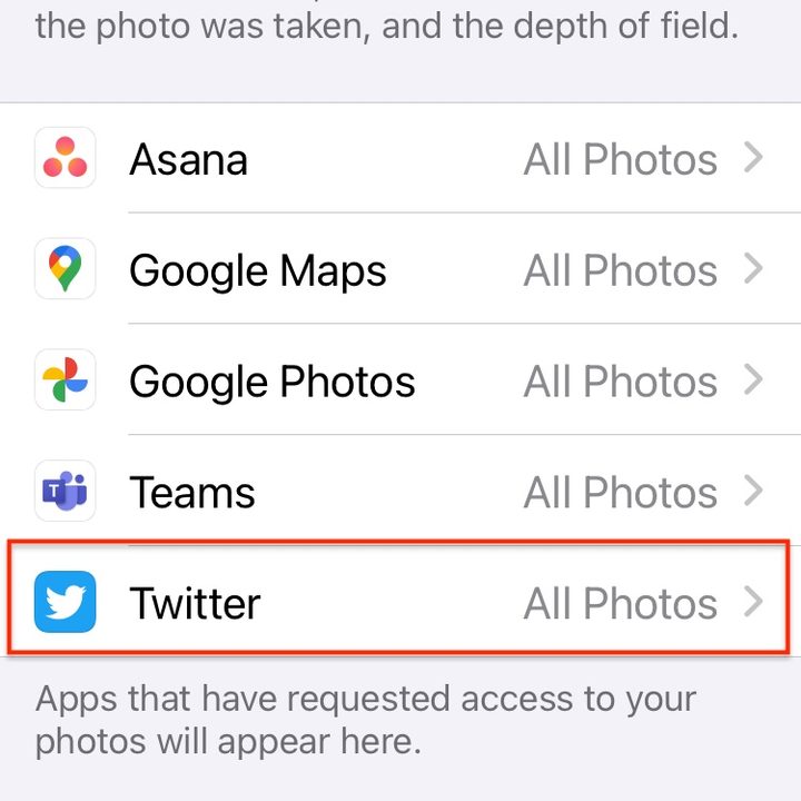 Photo App permissions iOS 14.