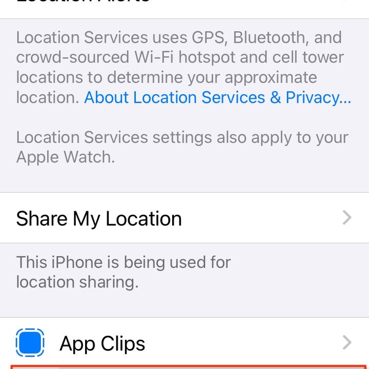 iOS 14 Precise Location sharing.