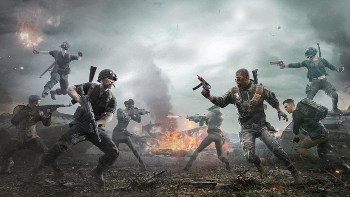 PUBG squads facing off